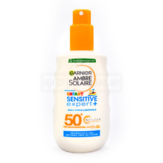 Garnier Ambre Solaire Kids Sensitive Expert+ Sun Spray SPF 50+, 200 ml