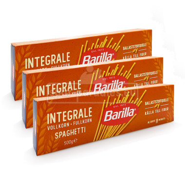 Barilla Spaghetti No.5 Integrale Vollkorn, 500 g x 3