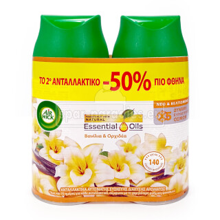 Air Wick Freshmatic Vanille & Orchidee Duo-Pack, 2x 250 ml