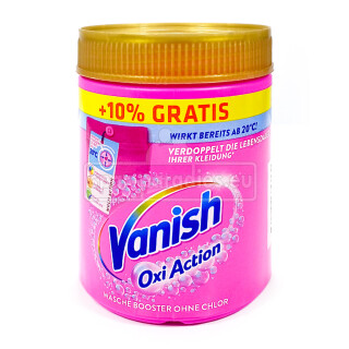 Vanish Oxi Action Pink Fleckenentferner Wäsche Booster Pulver 605 g, 6er Pack