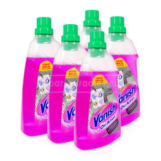 Vanish Oxi Action Pink Wäsche Booster Gel für Buntes 1.400 ml, 5er Pack