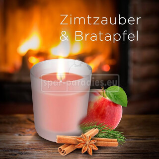 Air Wick Wohlfühl-Duftkerze Zimtzauber & Bratapfel Maxi-Pack, 12x 105 g