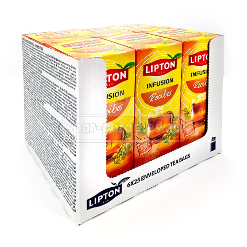Lipton Infusion Rooibos Kräutertee, 25er Pack x 6