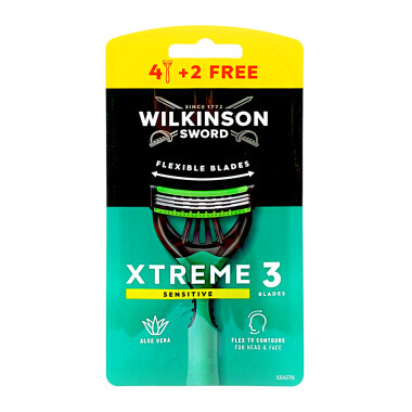 Wilkinson Xtreme 3 Sensitive Einwegrasierer, 6er Pack