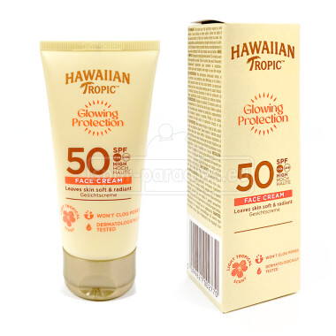 Hawaiian Tropic Glowing Protection Face Cream LSF 50, 50 ml
