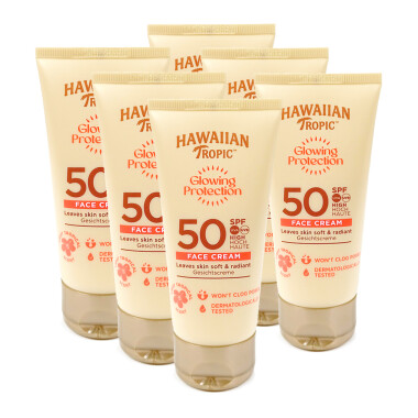 Hawaiian Tropic Glowing Protection Face Cream LSF 50, 6er...