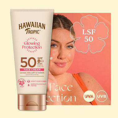 Hawaiian Tropic Glowing Protection Face Cream LSF 50, 6er...