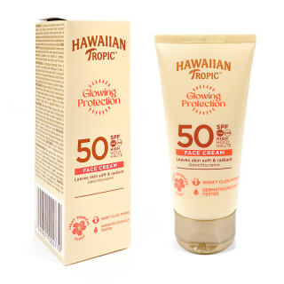 Hawaiian Tropic Glowing Protection Face Cream SPF 50, pack of 6