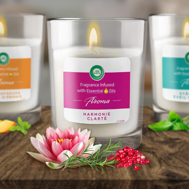 Air Wick Aroma Duftkerze im Glas Harmonie, 220g