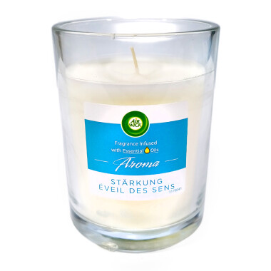 Air Wick Aroma Duftkerze im Glas Stärkung, 220g