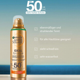 Garnier Ambre Solaire Ideal Bronze Sonnenspray LSF 50+, 150 ml