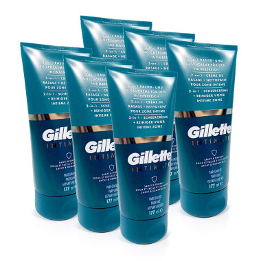 Gillette Intimate 2in1 Rasier- und Duschcreme 177 ml, 6er...