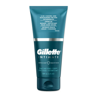 Gillette Intimate 2-in-1 Shaving & Shower Cream for the Intimate Area 177 ml pack of 6