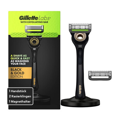 Gillette Labs Rasierer Black & Gold Edition Set