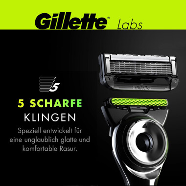 Gillette Labs Rasierer Black & Gold Edition Set