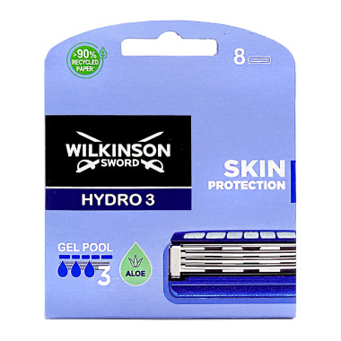 Wilkinson Hydro3 razor blades, pack of 8