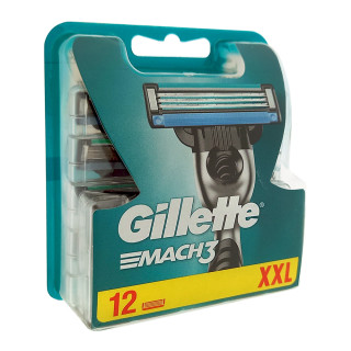 Gillette Mach3 razor blades, pack of 12