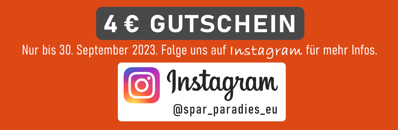 Folgen Sie uns auf Instagram und erhalten Sie regelmäßig Gutscheine